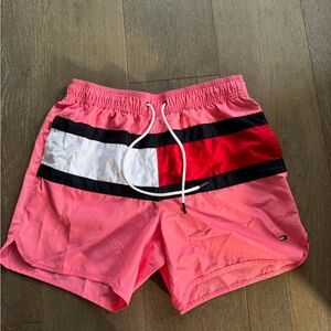 Tommy Hilfiger Pink and Red Swim Shorts